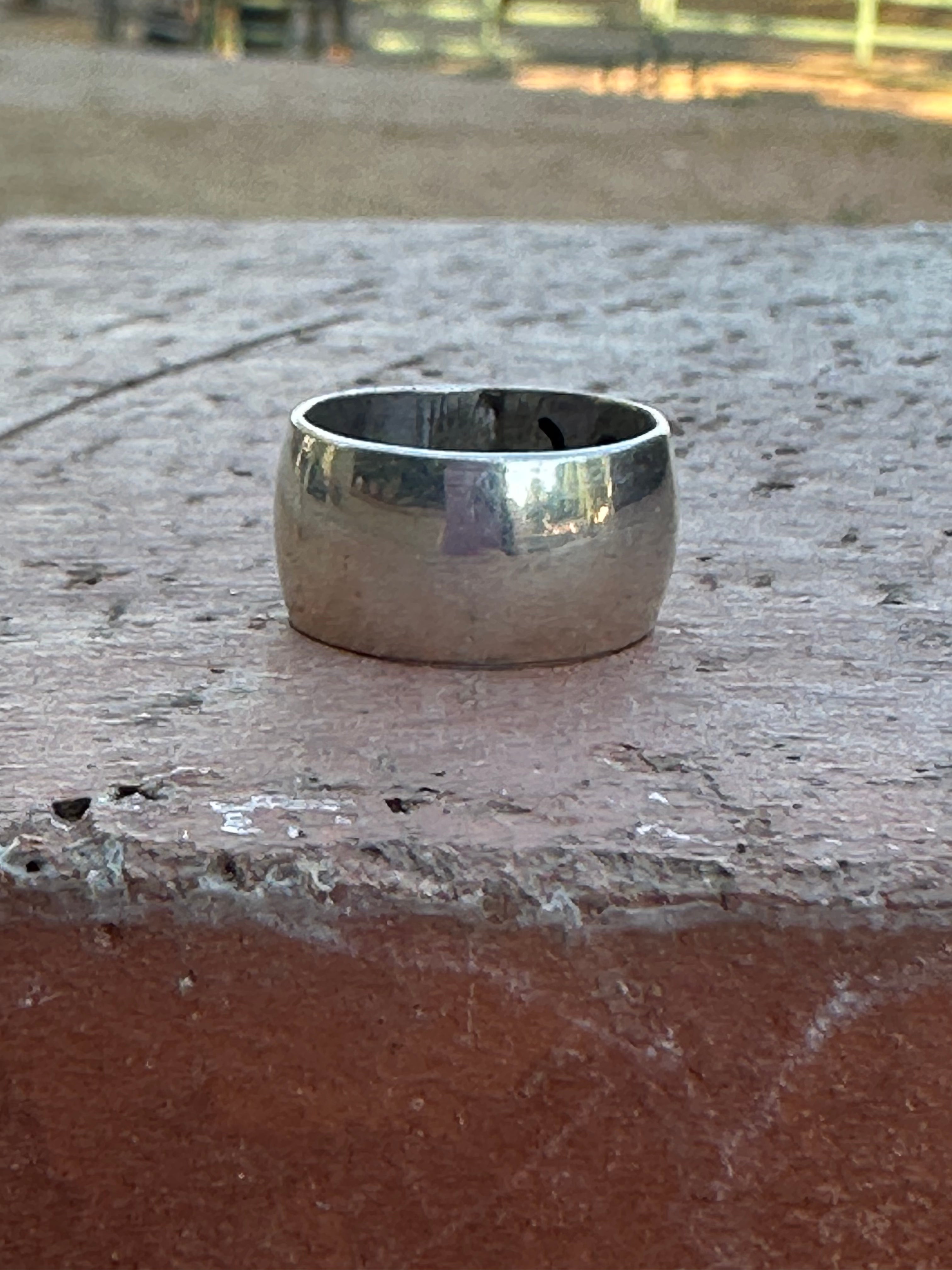 Navajo Sterling Silver Wedding Band Ring