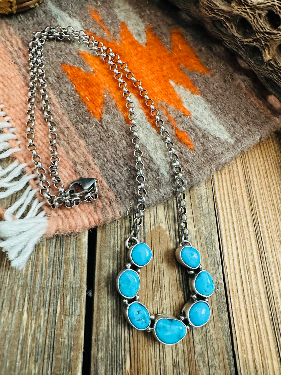 Turquoise on sale horseshoe necklace