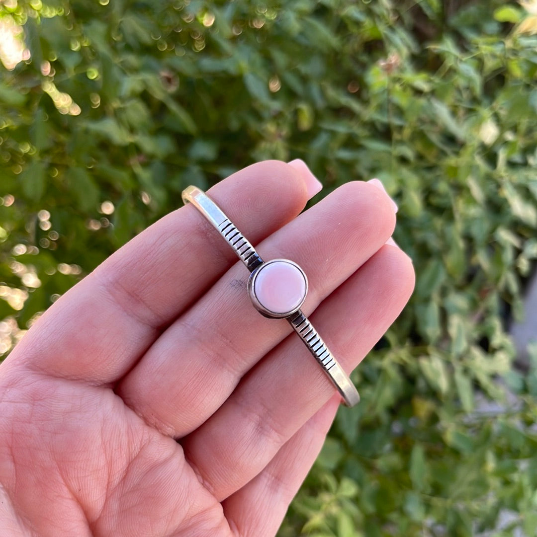 Sterling Silver Circle Locket Bracelet