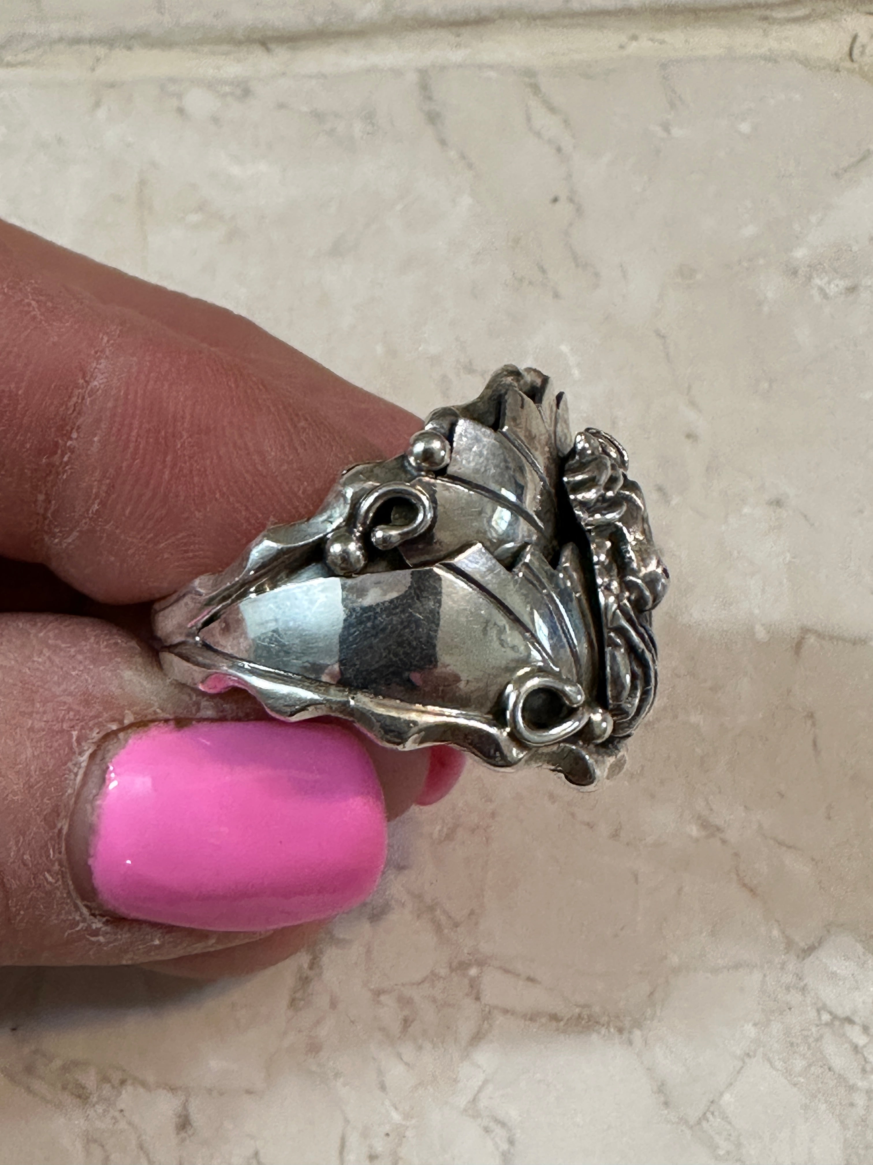 Navajo Sterling Horse Head Ring Size 13