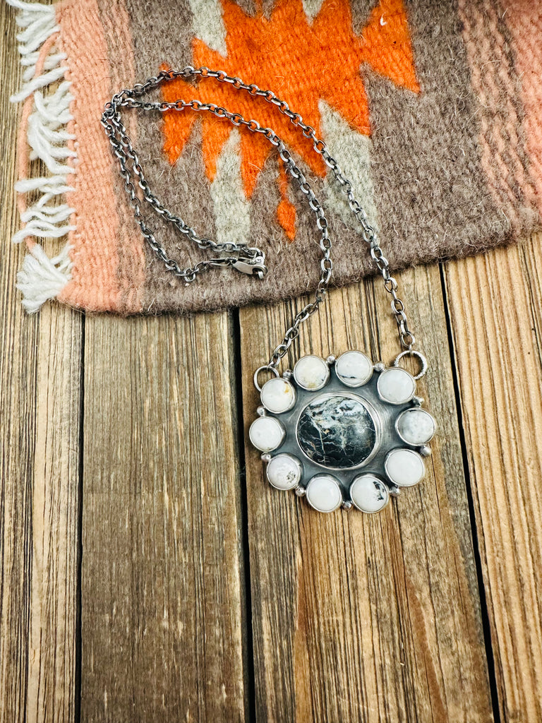 White lotus tile deals necklace