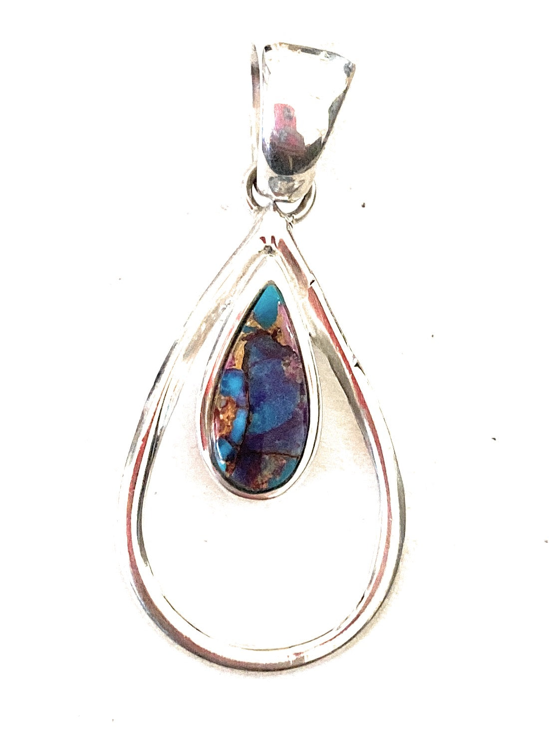 Navajo Sterling Silver & Pink Dream Pendant