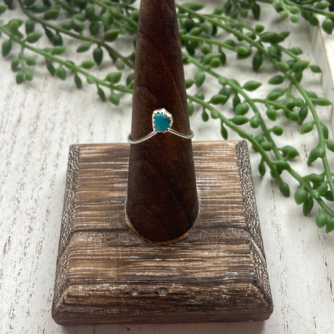 “The One” Navajo Sterling Silver Turquoise Ring