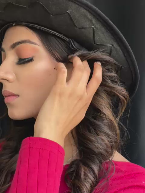 Handmade Sterling Silver Black Onyx Post Dangle Earrings "Signed Nizhoni"