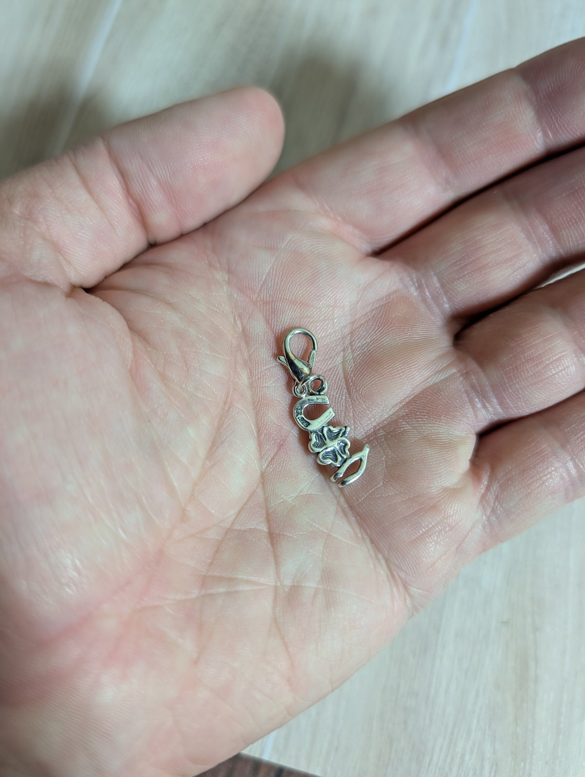 Handcrafted Good Luck Charm Sterling Silver