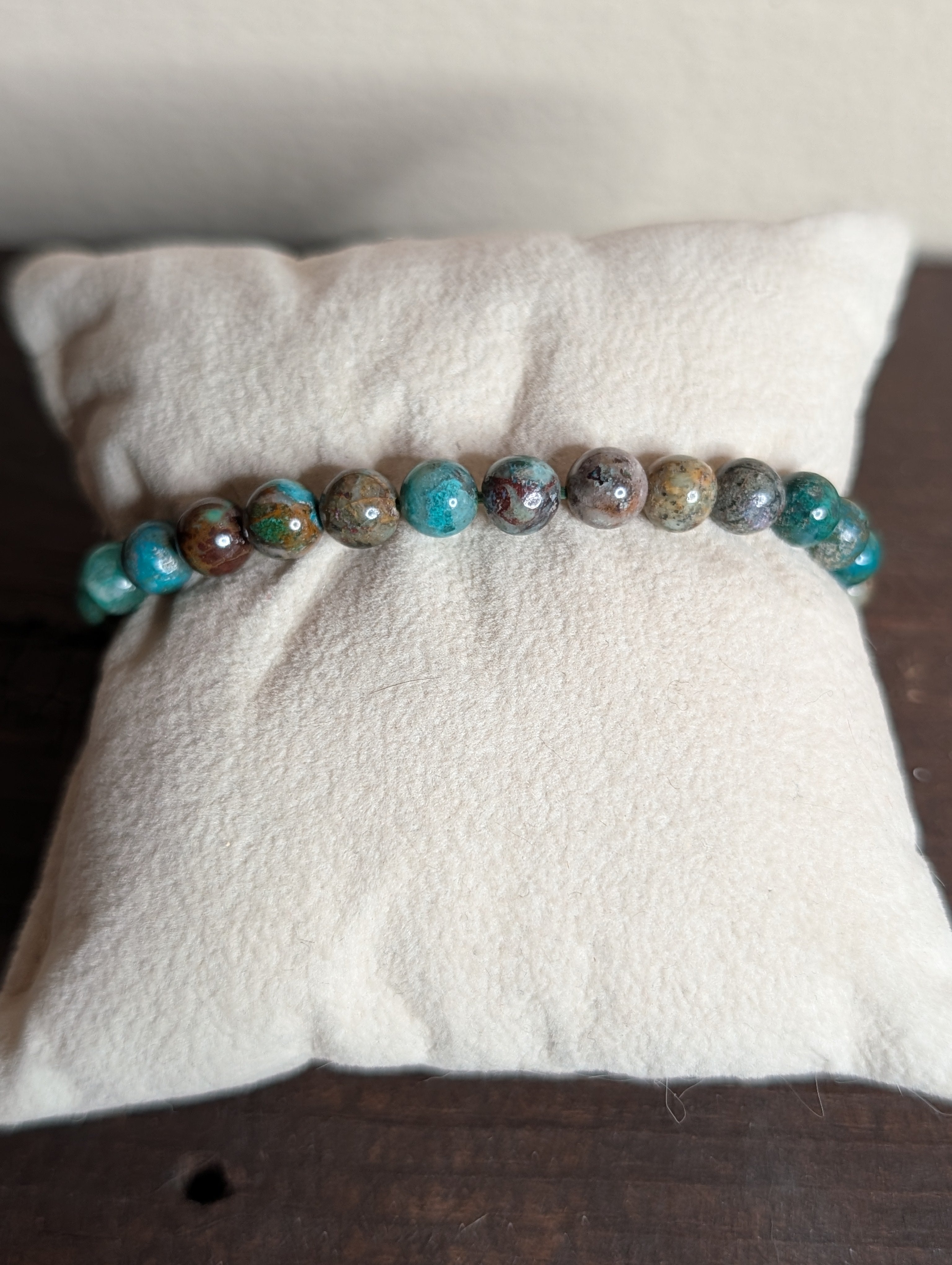 Ruby Zoisite 6mm Beaded Stretch Bracelet