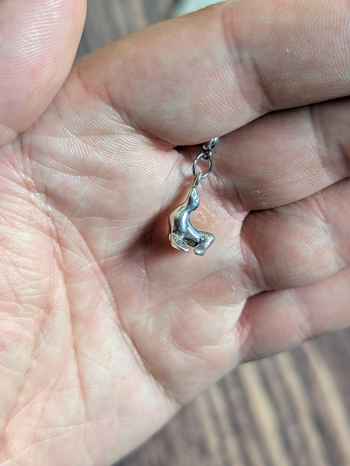 Handcrafted Seal Charm Sterling Silver