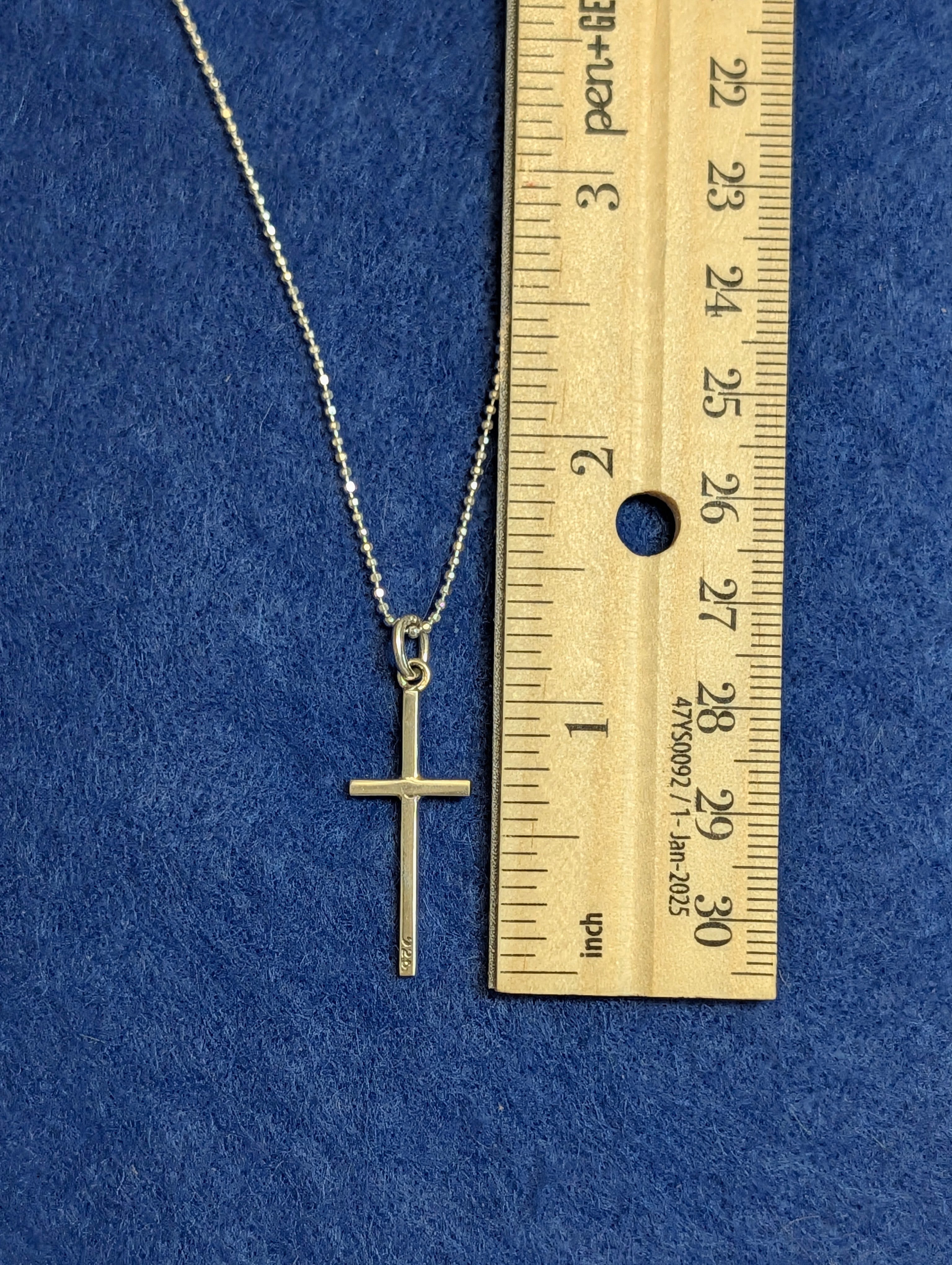 Sterling Silver Small & Simple Cross Necklace