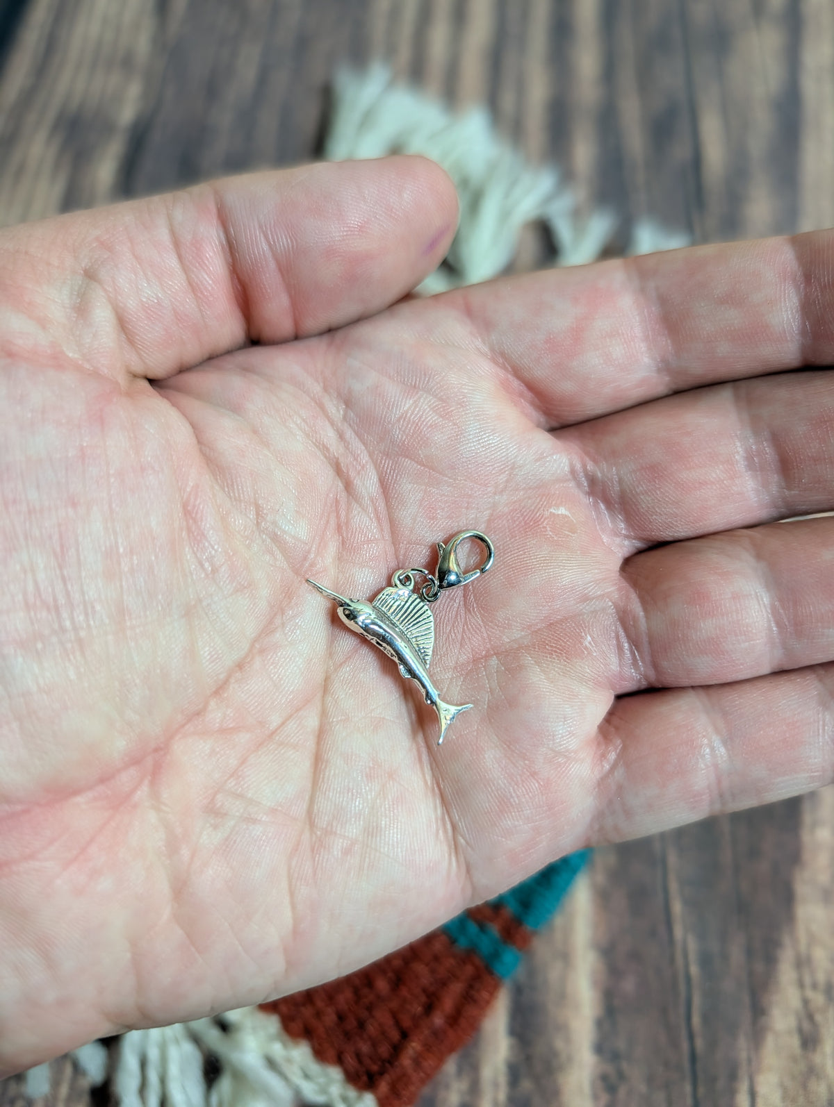 Handcrafted SailFish Marlin Ocean Charm Sterling Silver