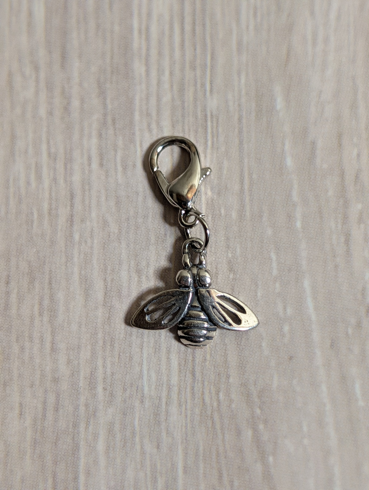 Handcrafted Bumble Bee Charm Sterling Silver
