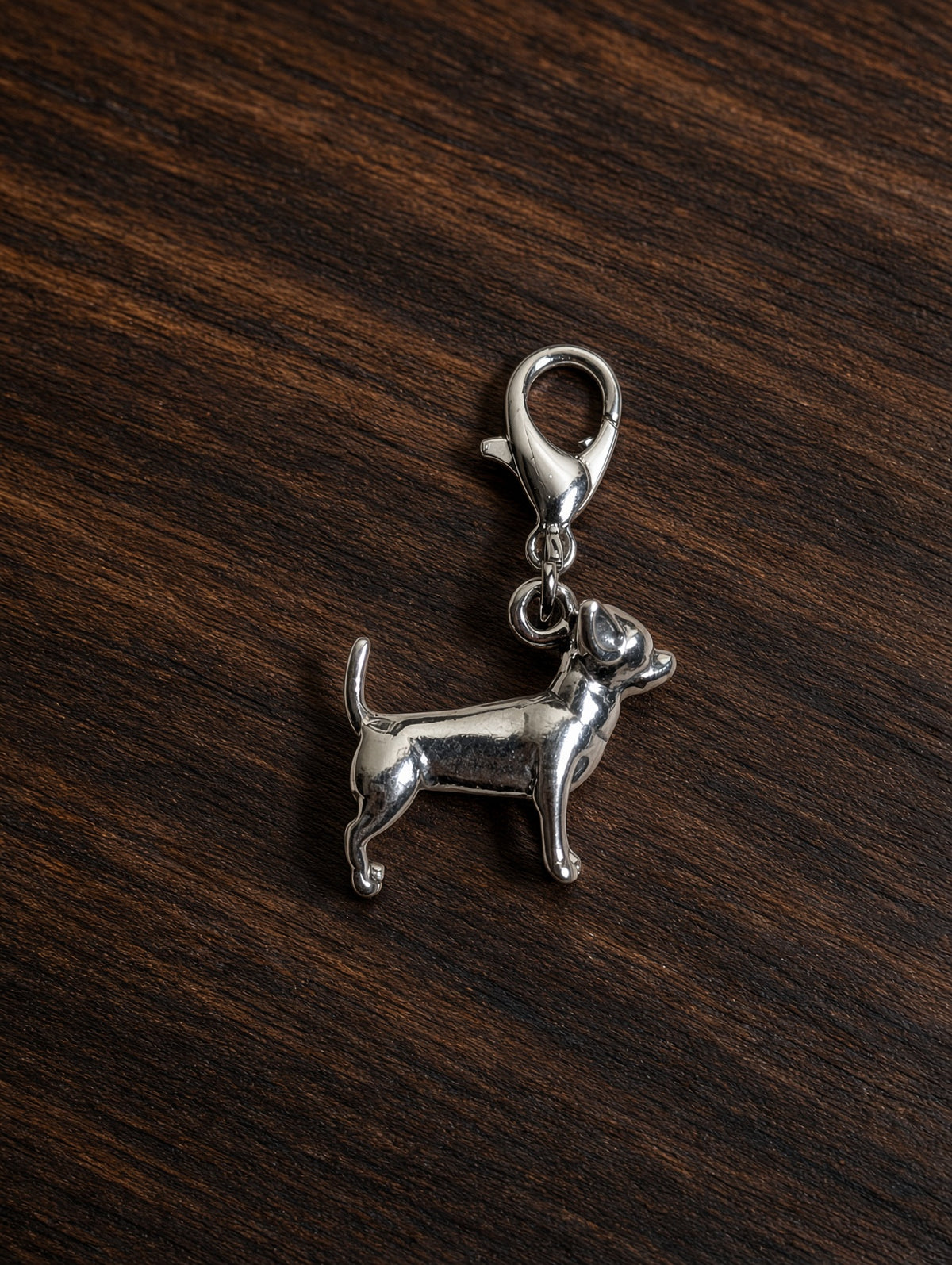 Handcrafted Chihuahua Dog Charm Sterling Silver