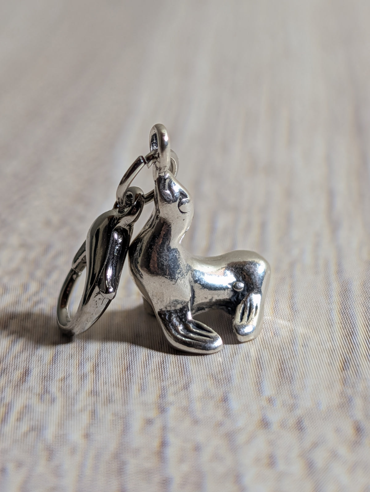 Handcrafted Seal Charm Sterling Silver