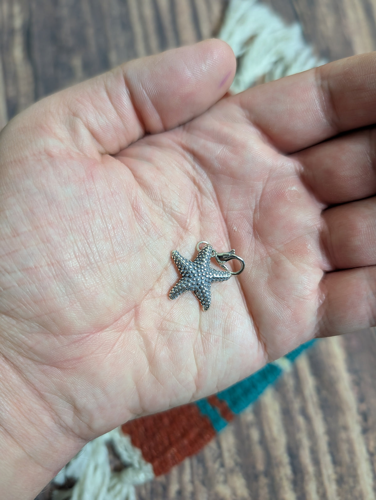 Handcrafted StarFish Ocean Charm Sterling Silver