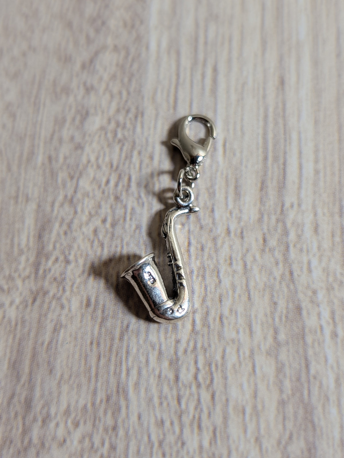 Handcrafted Saxophone Musical Instrument Charm Sterling Silver