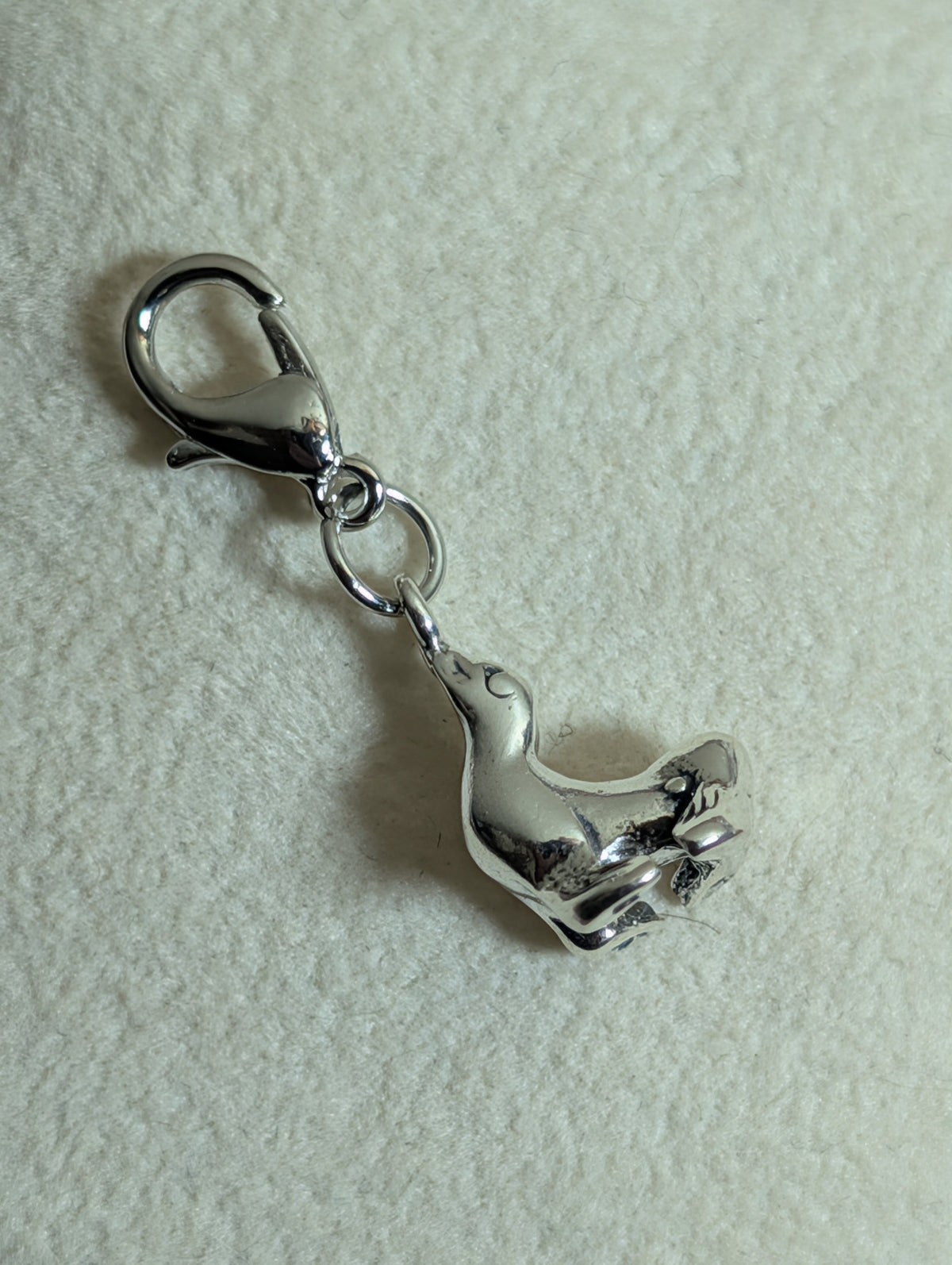 Handcrafted Seal Charm Sterling Silver