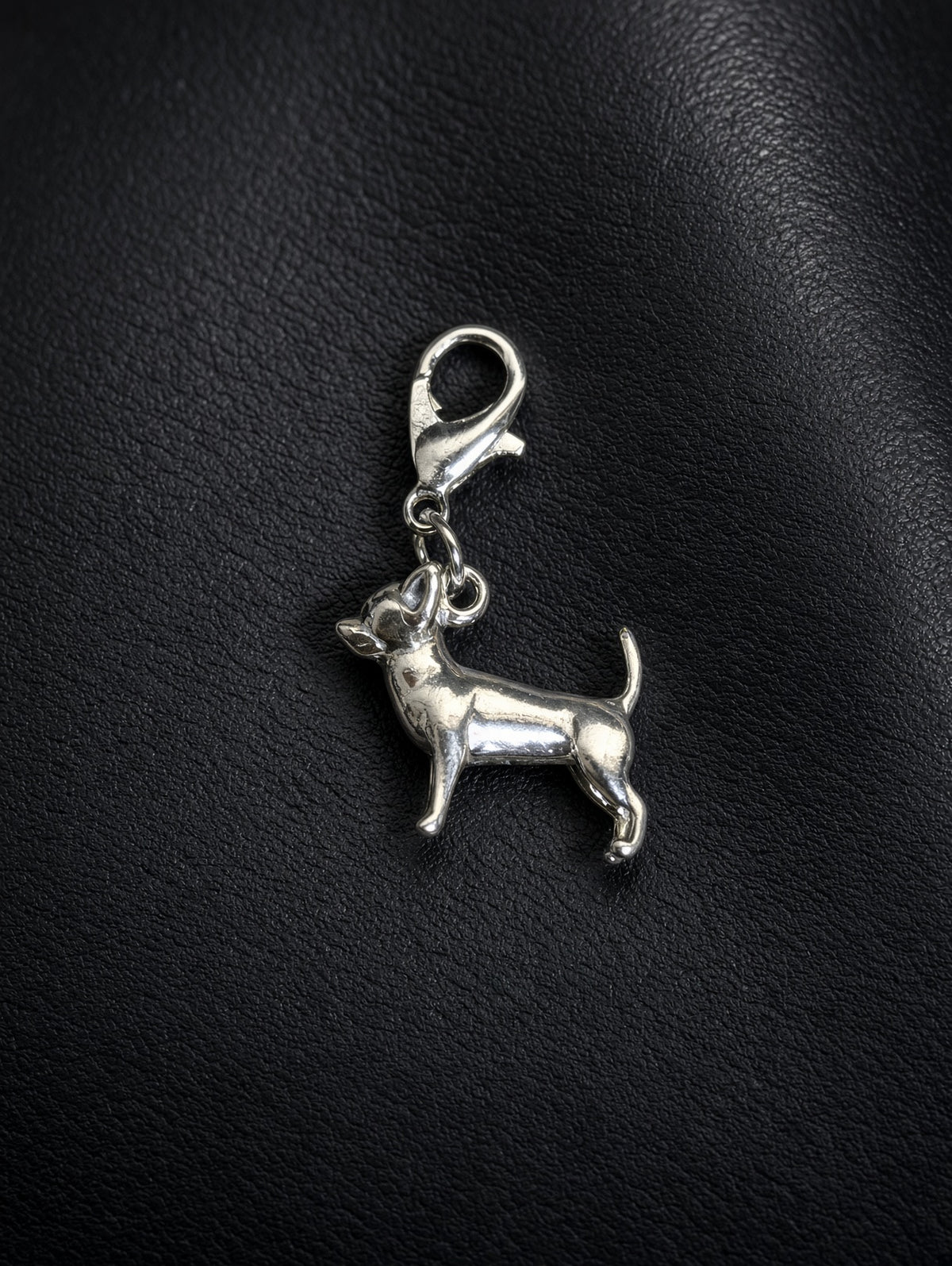 Handcrafted Chihuahua Dog Charm Sterling Silver