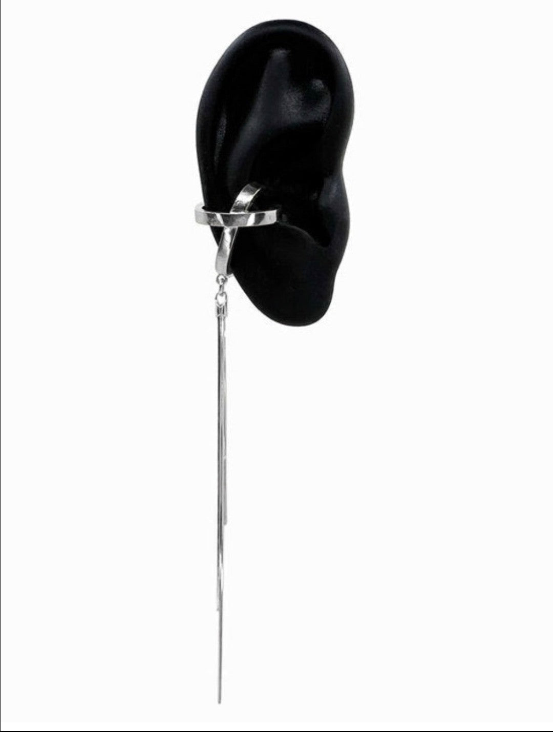 Sterling Silver X-Nova Left Ear Cuff