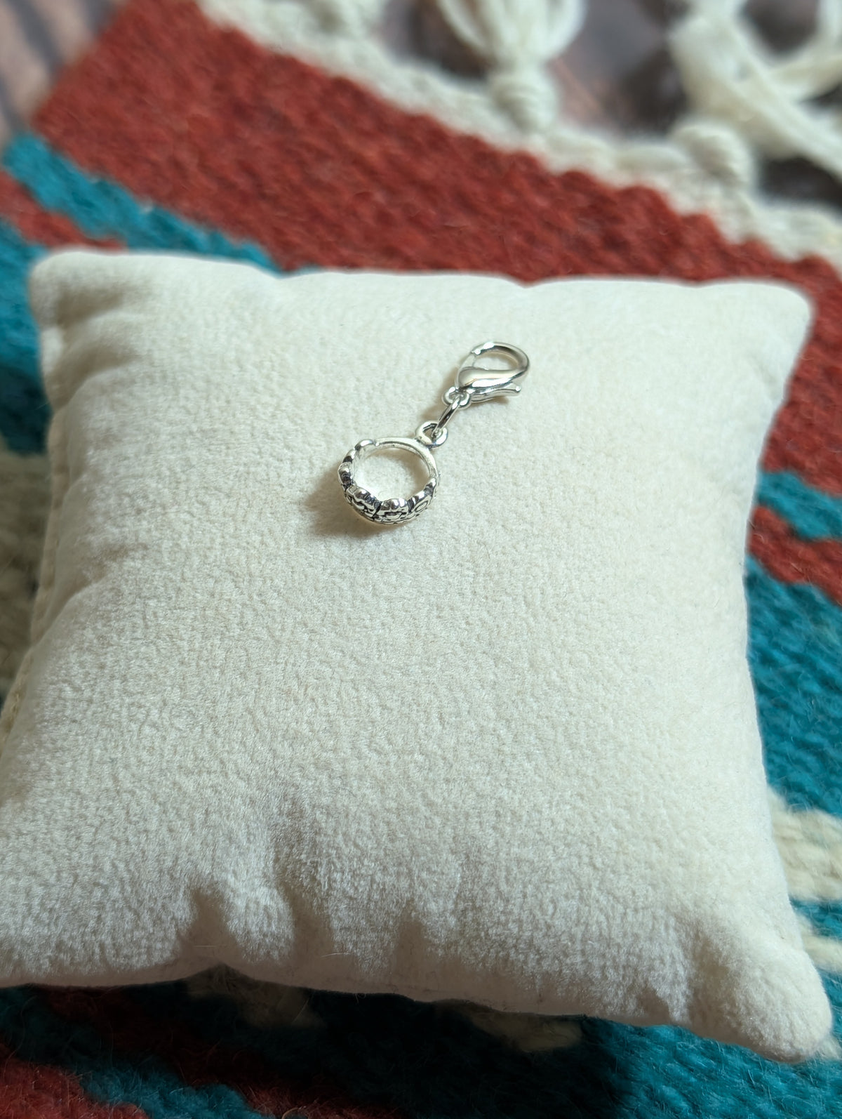 Handcrafted Small Princess Crown Charm Sterling Silver