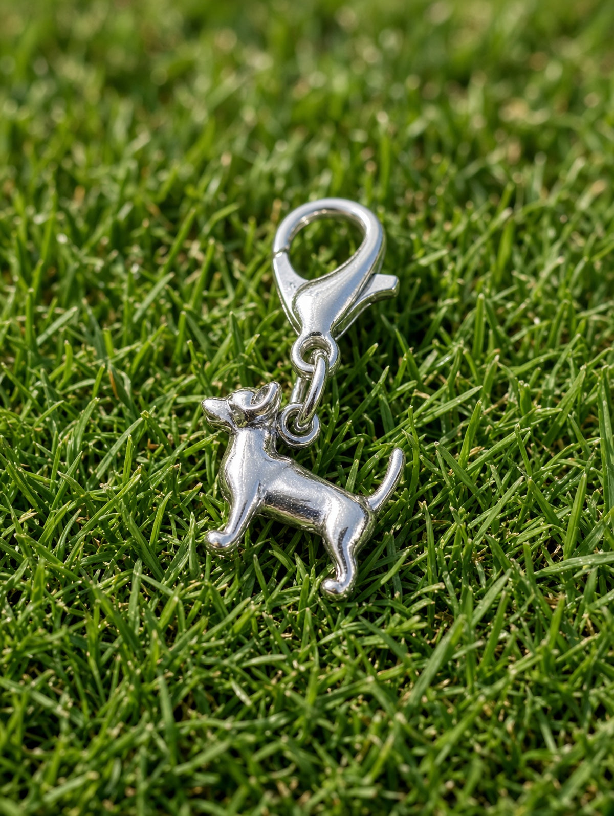 Handcrafted Mini Chihuahua Dog Charm Sterling Silver