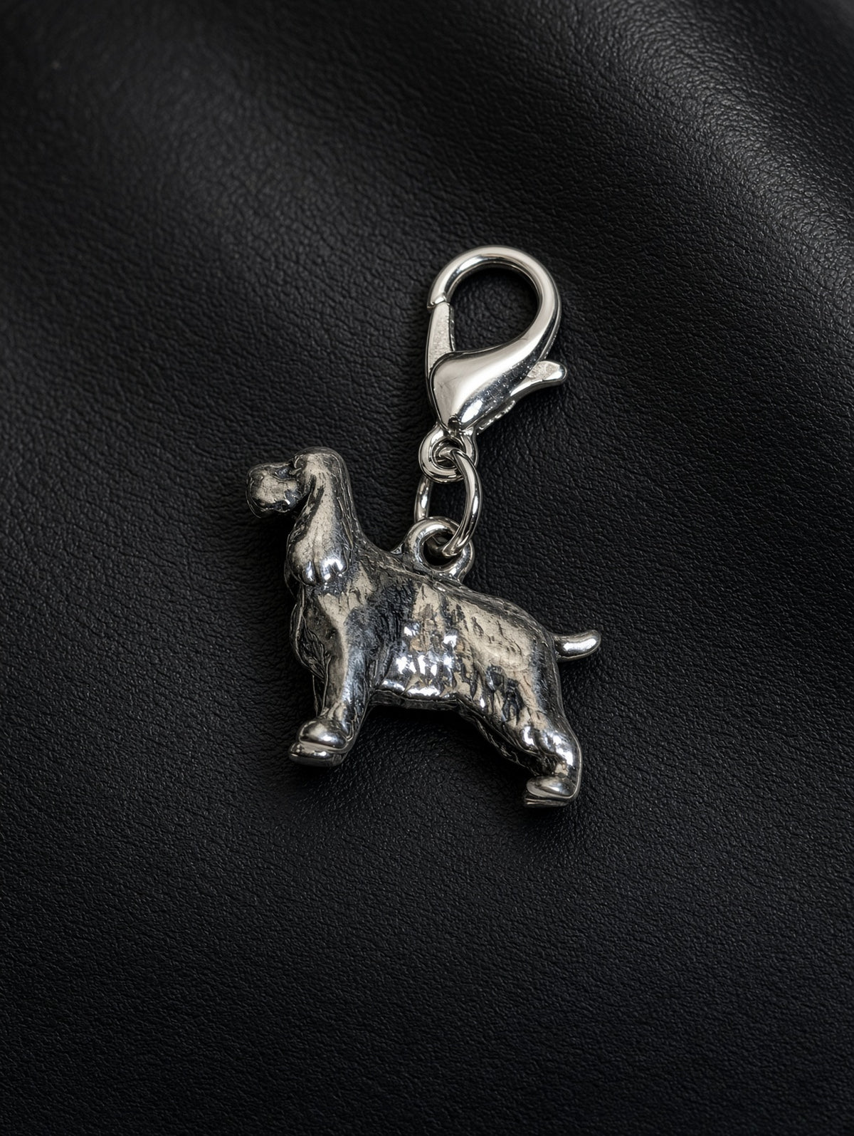 Handcrafted Cocker Spaniel Dog Charm Sterling Silver