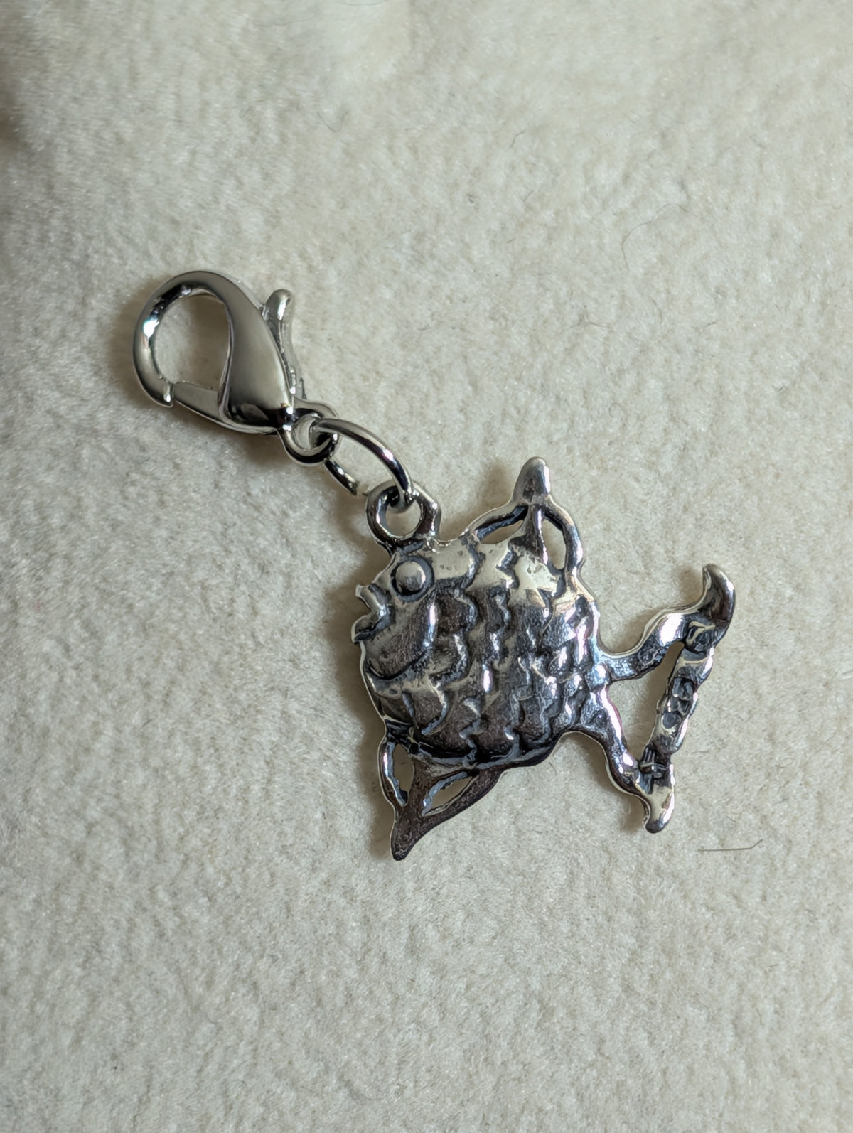 Angelfish Charm Sterling Silver