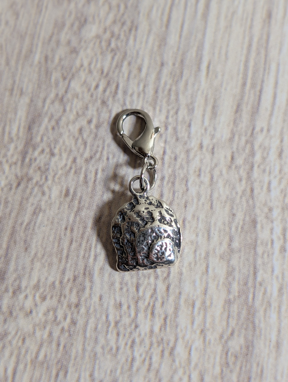 Handcrafted Clam Shell Ocean Oyster Charm Sterling Silver