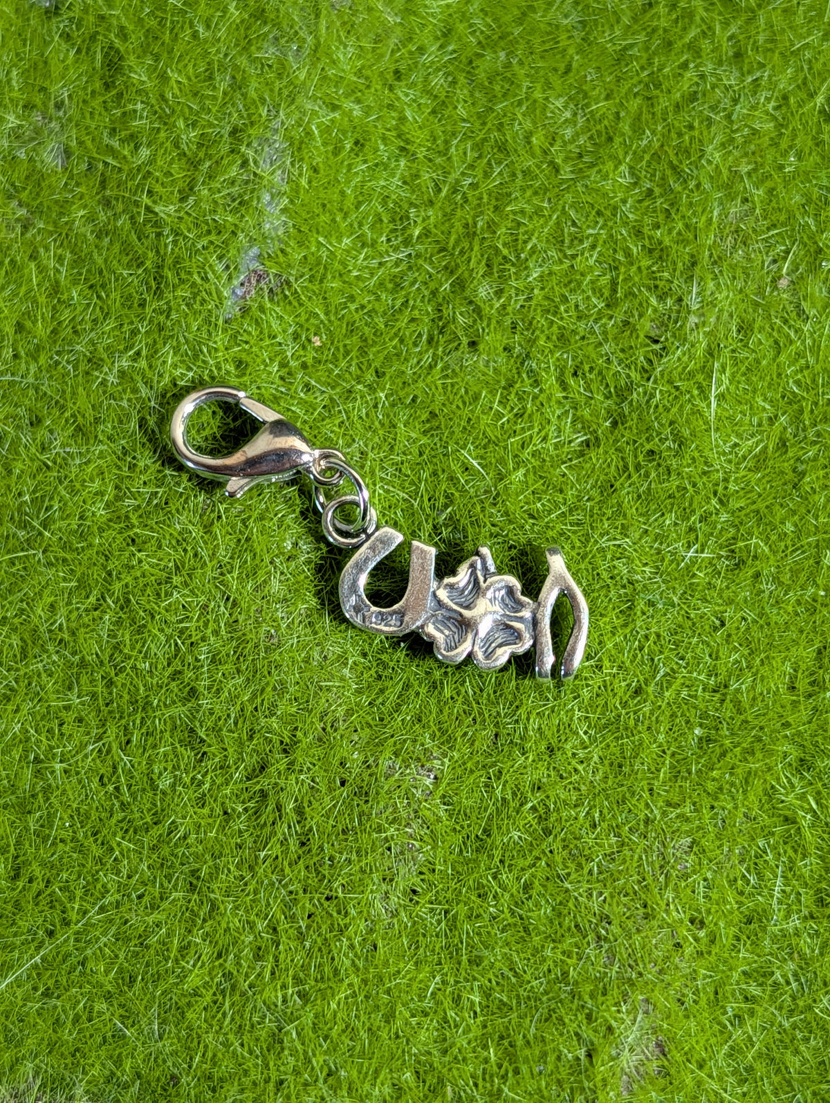 Handcrafted Good Luck Charm Sterling Silver