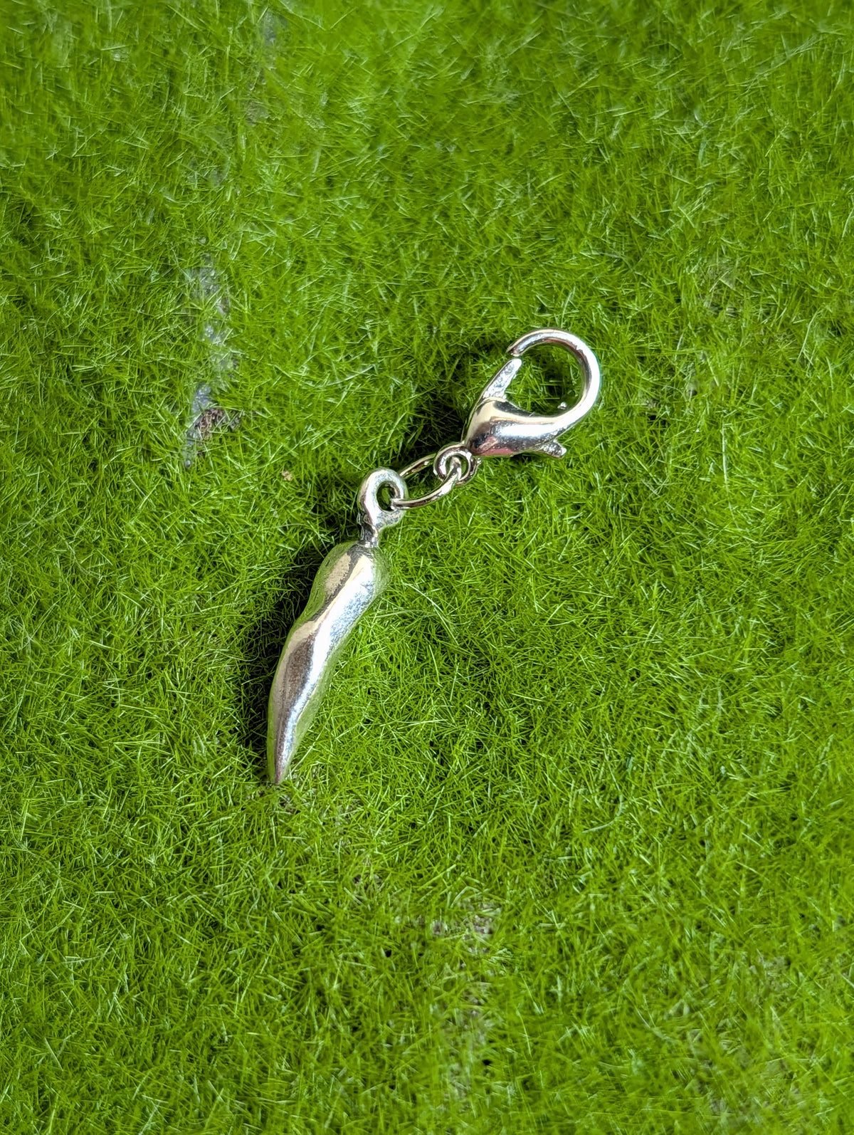 Handcrafted Chilli Pepper Charm Sterling Silver