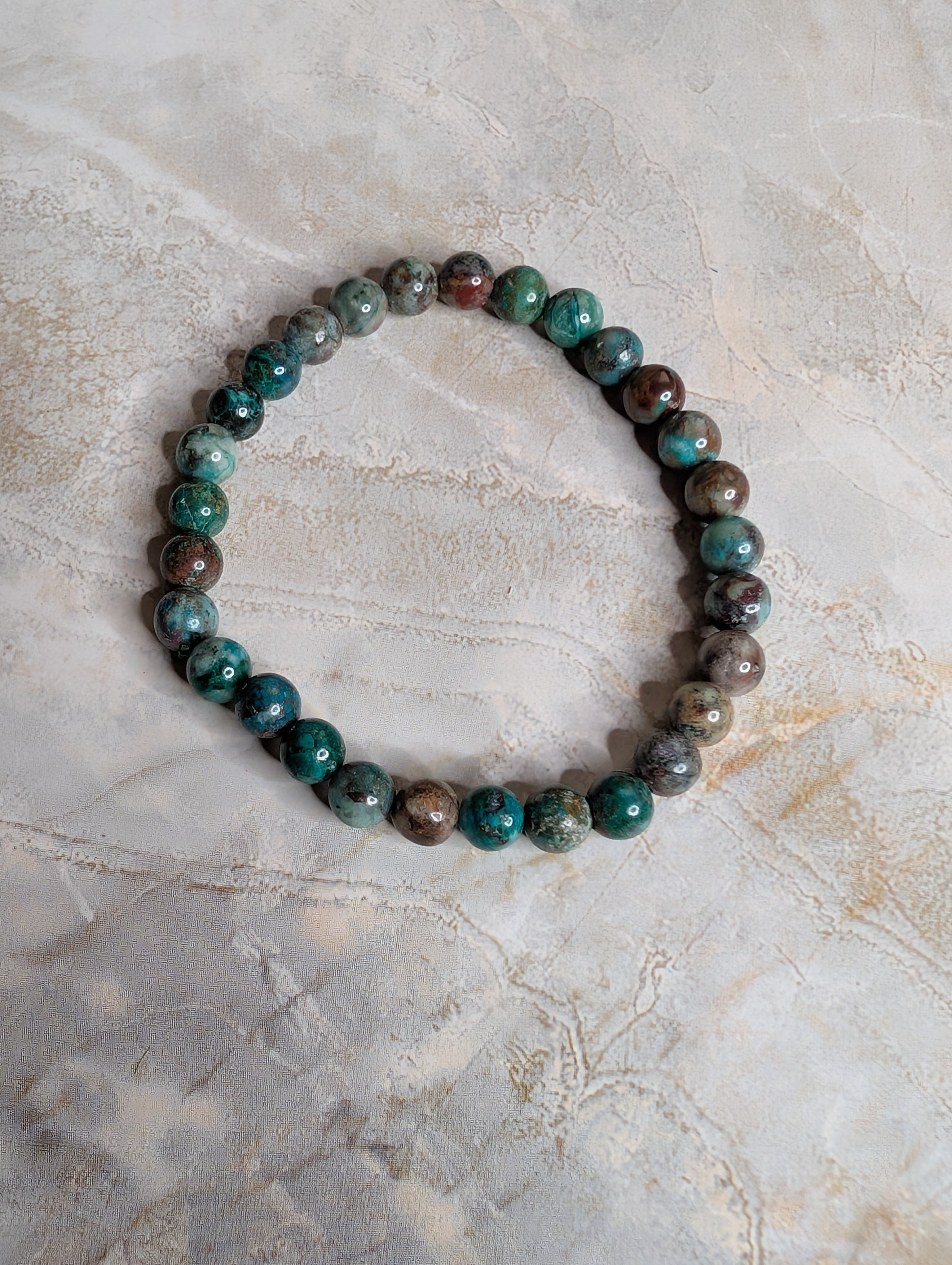 Ruby Zoisite 6mm Beaded Stretch Bracelet✅