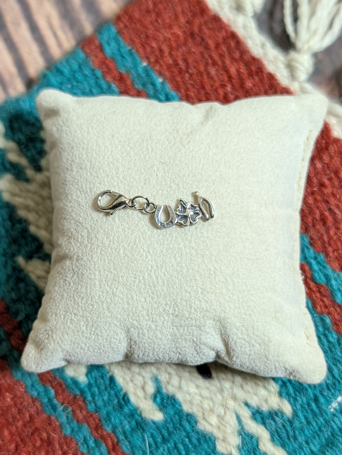 Handcrafted Good Luck Charm Sterling Silver