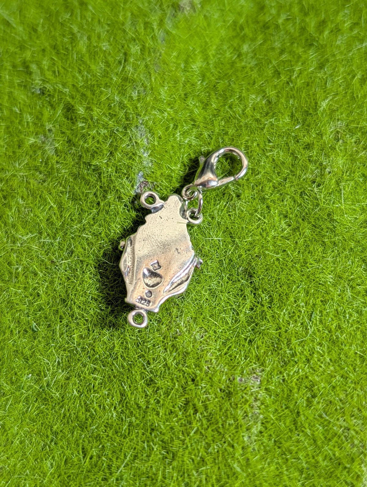 Handcrafted Mary Mother Of Jesus Charm Sterling Silver