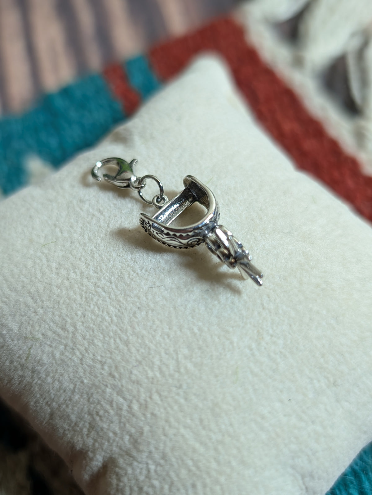 Handcrafted Western Cowboy Spur Charm Sterling Silver