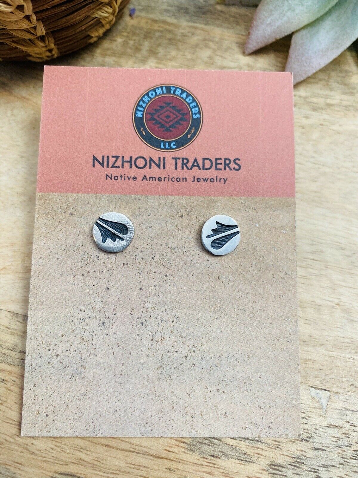 Hopi Overlaid Sterling Silver Stud Earrings