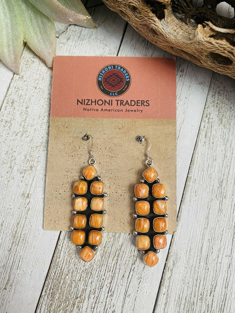 Orange Glitter Halloween Jack O' Lantern Dangle Earrings ⋆ It's Just So You