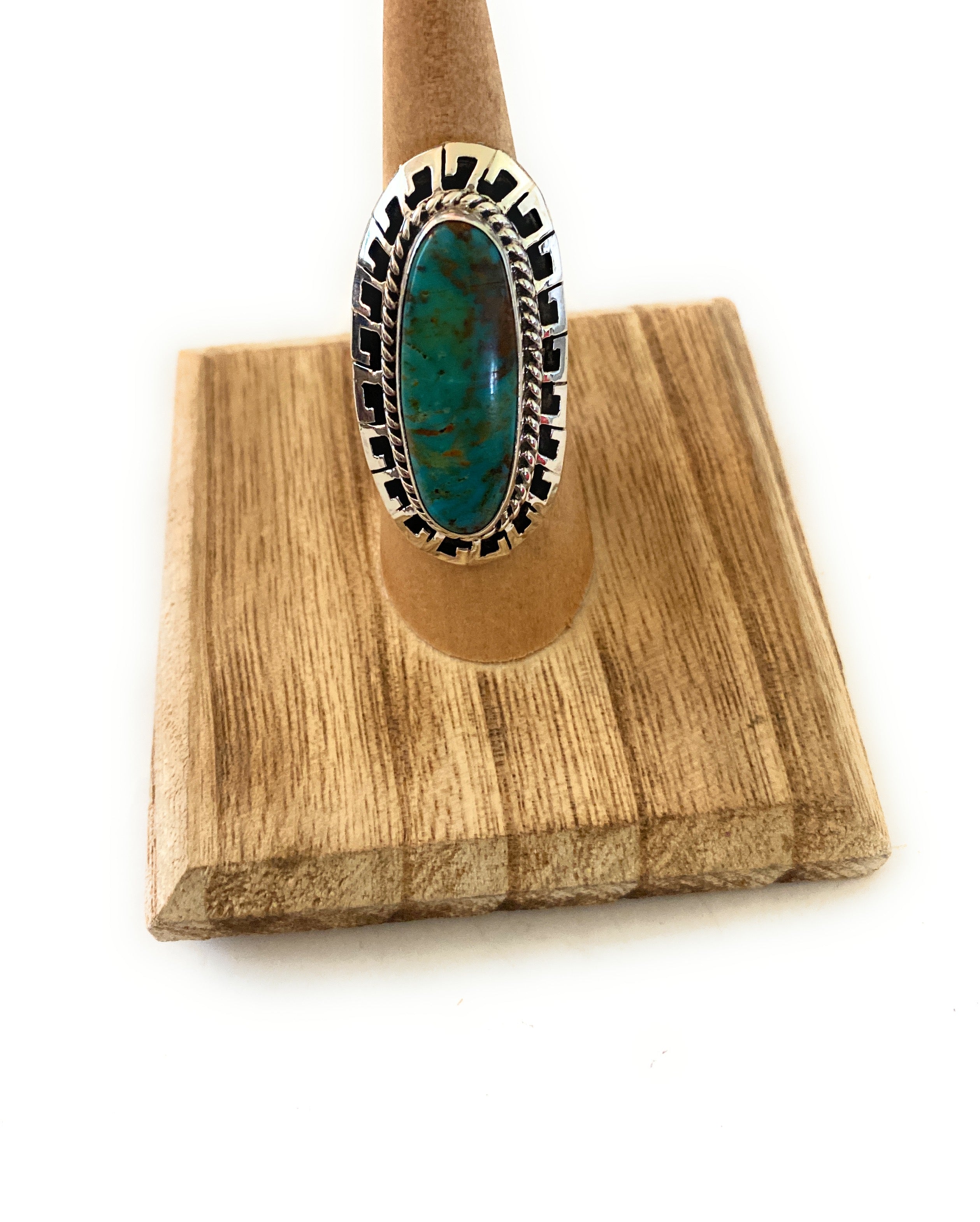 Native sterling Turquoise Ring size 2024 6