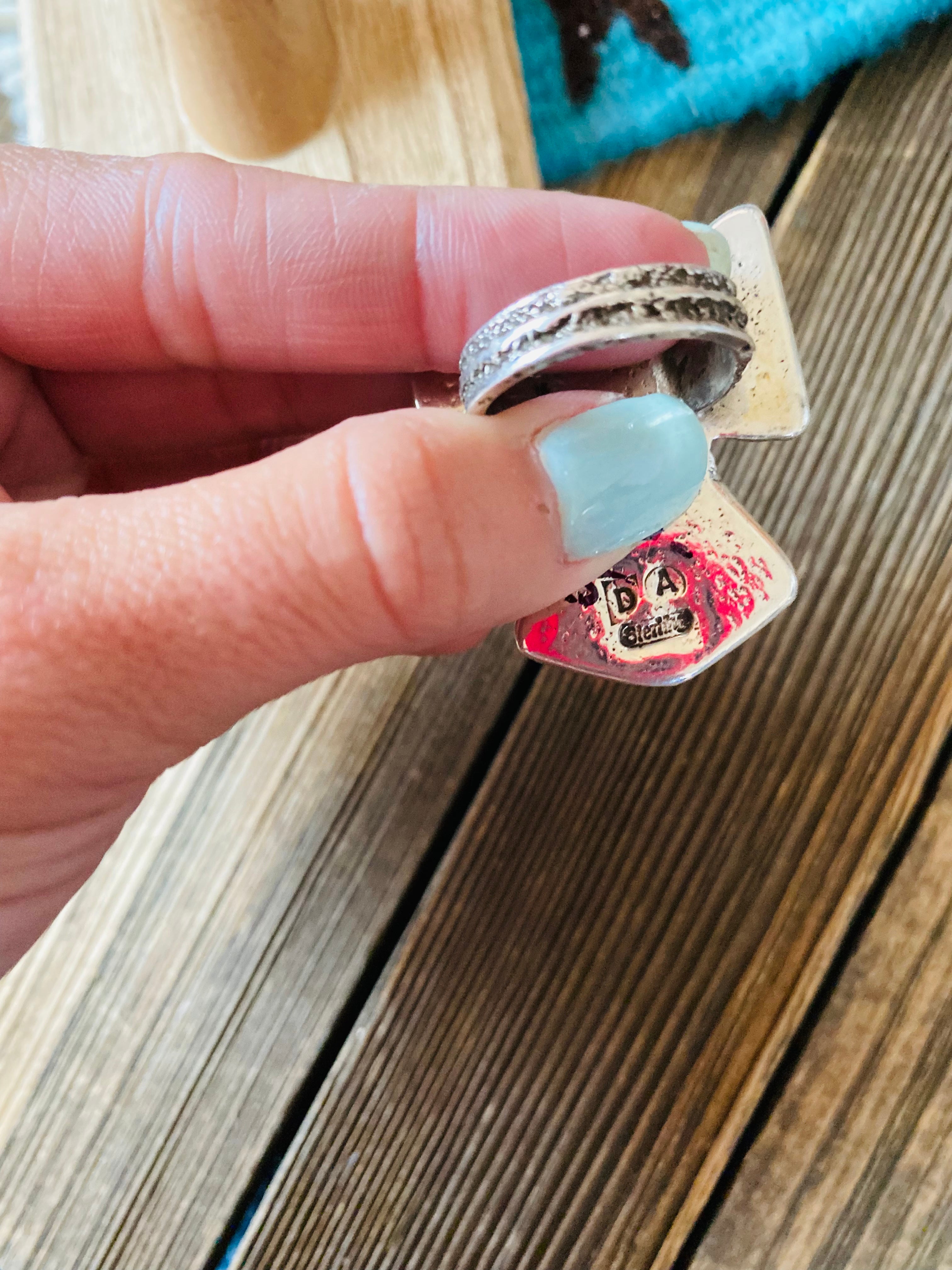 Navajo Sterling Silver & Turquoise Thunderbird Ring