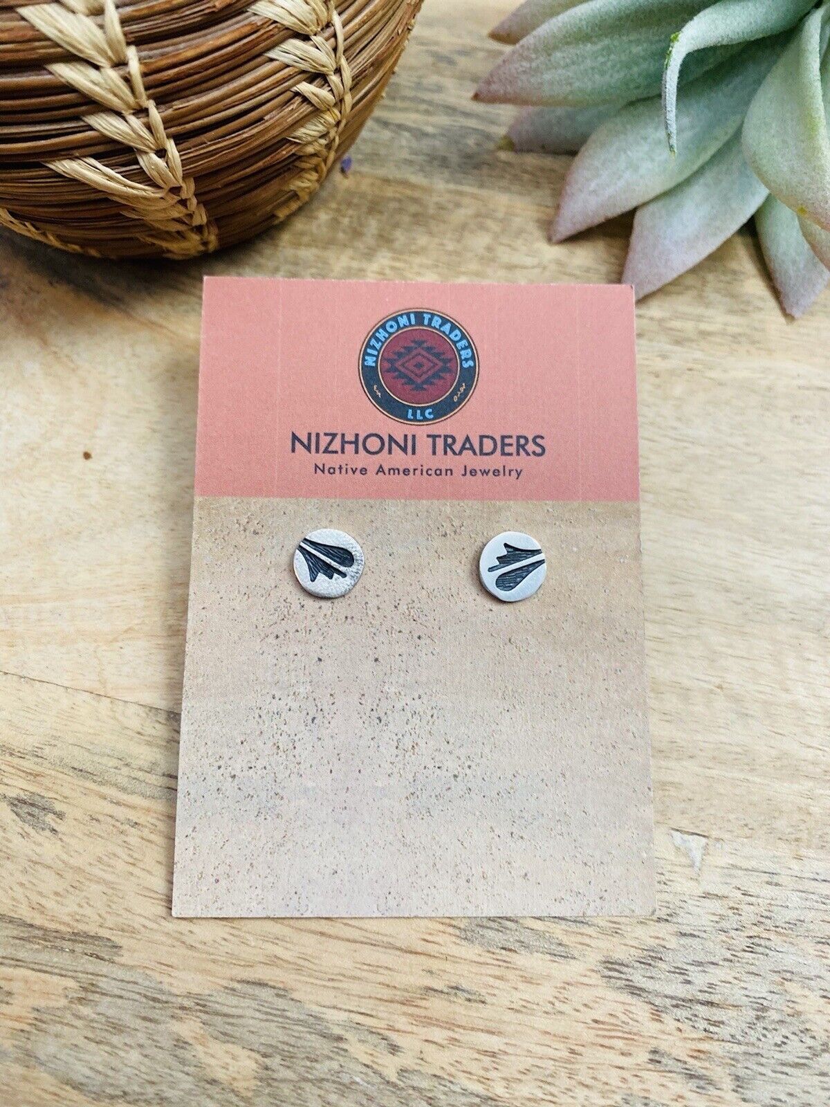 Hopi Overlaid Sterling Silver Stud Earrings