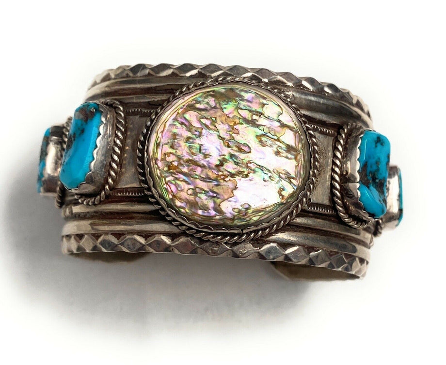 Tibetan Bracelet: Old Tibetan Silver Beaded Bracelet - Mantrapiece