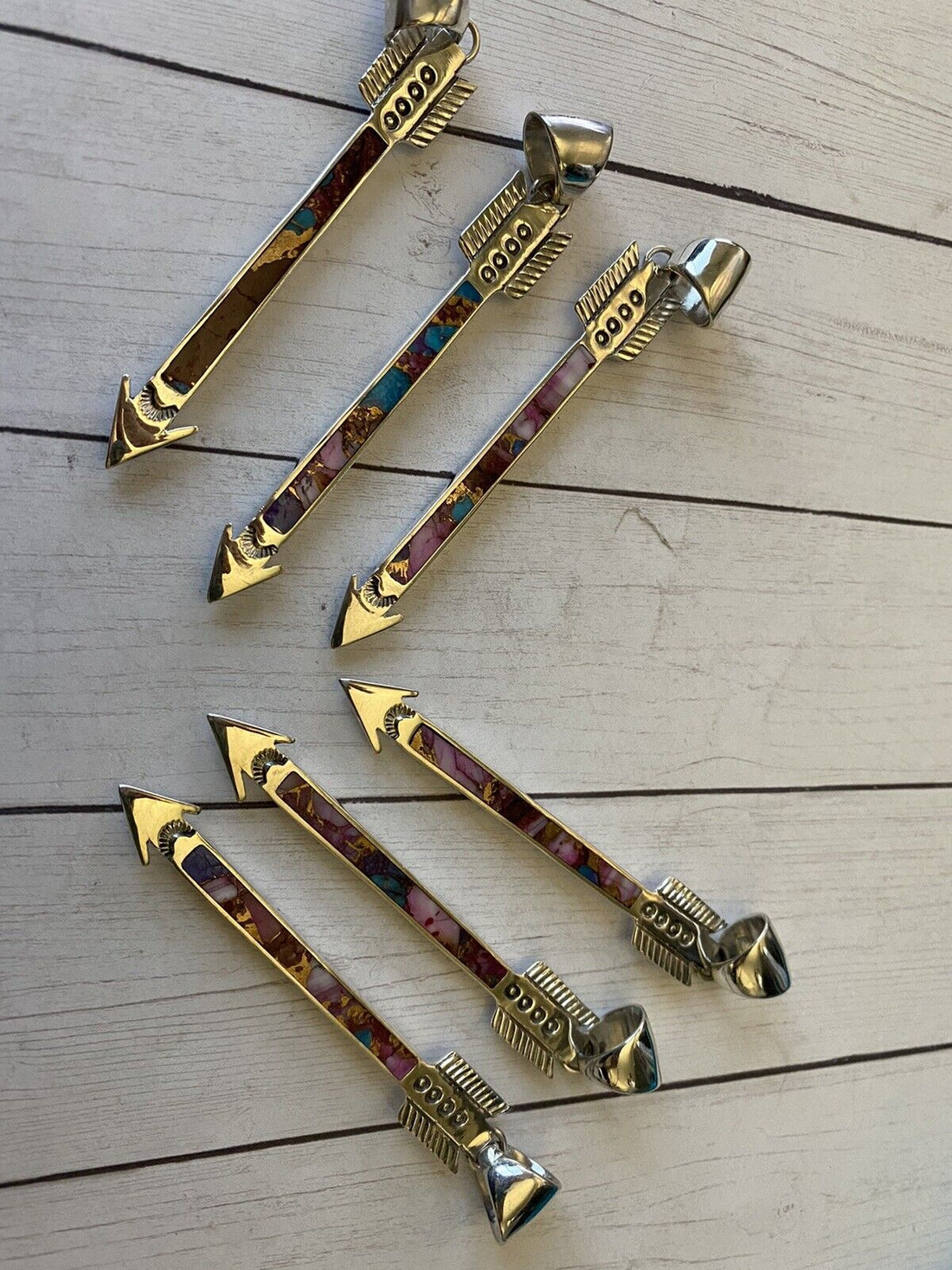 Handcrafted Sterling Silver & Pink Dream Arrow Pendant