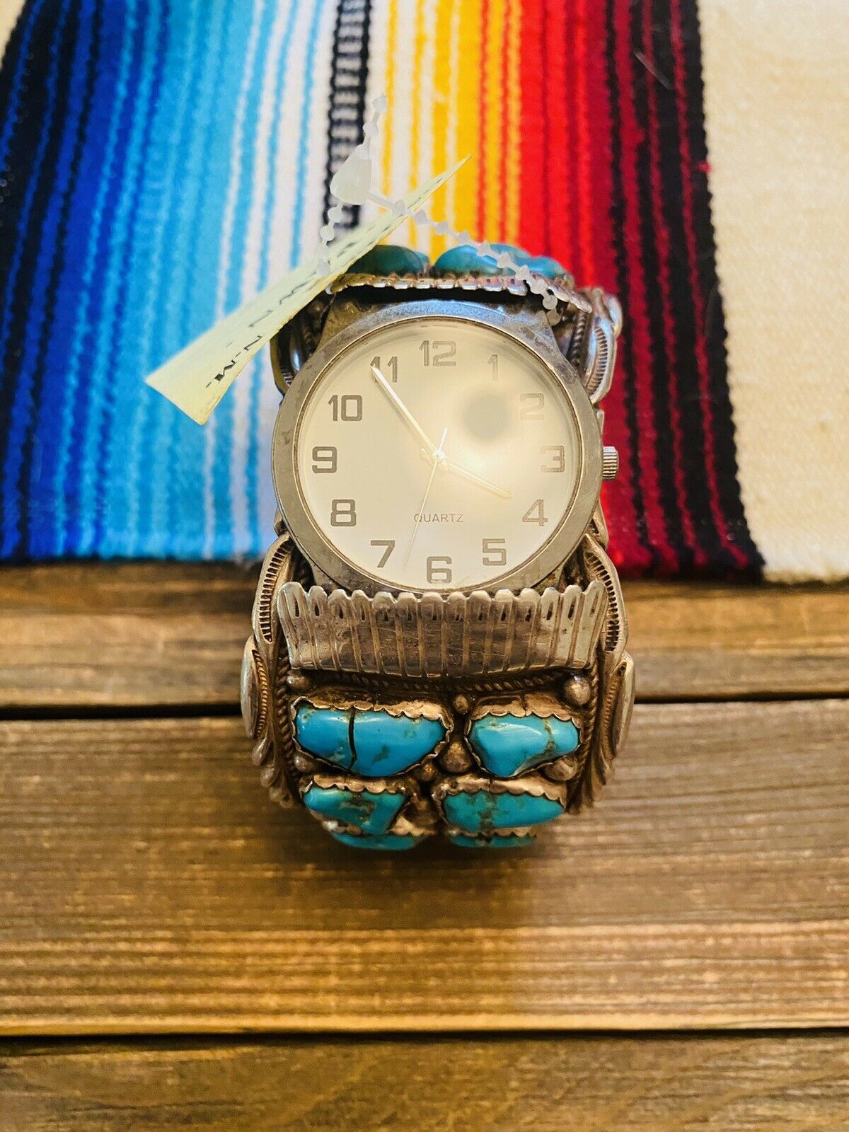 Mens turquoise watch online cuff