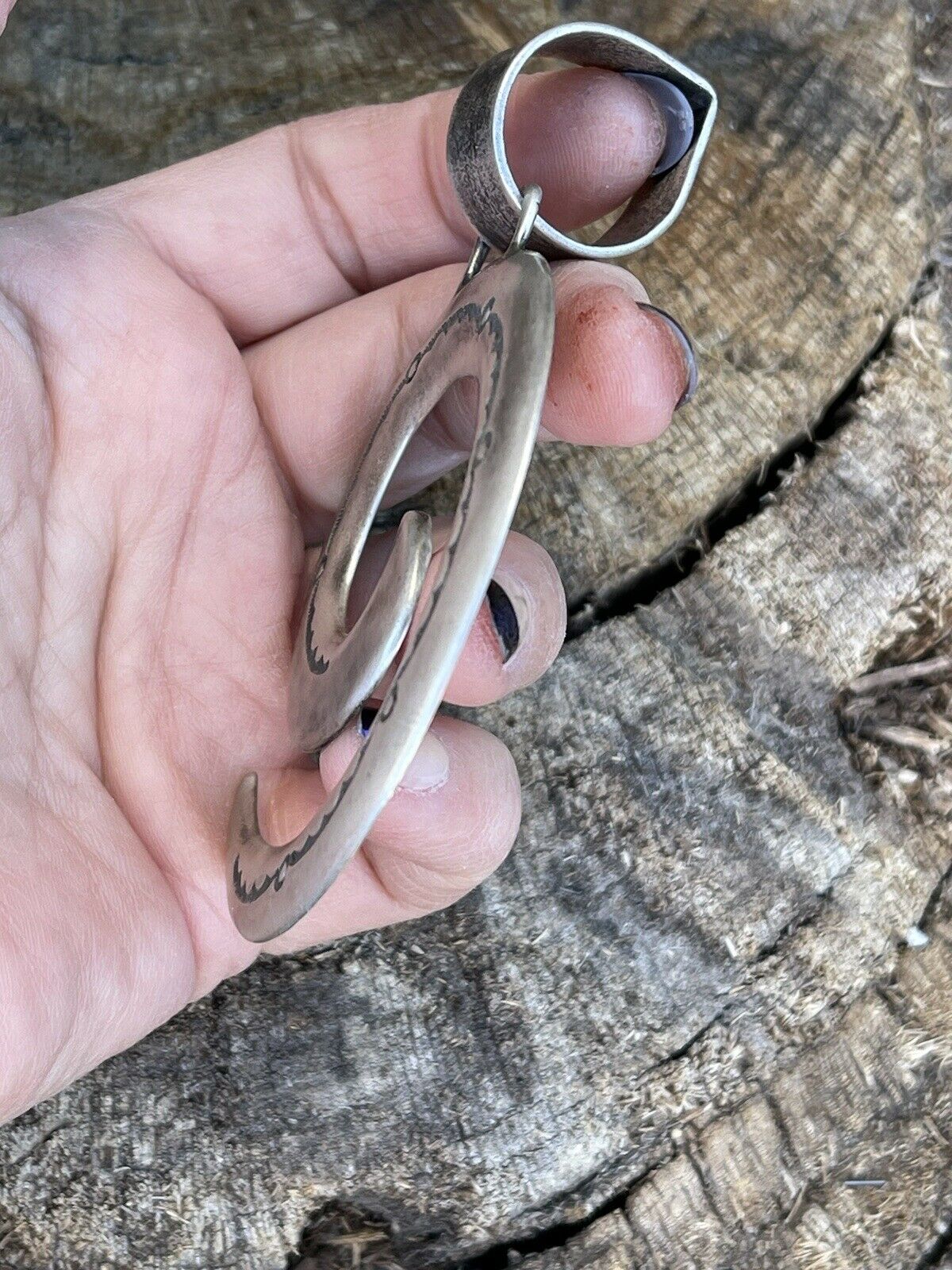 Navajo Sterling Silver Spiral of Evolution Pendant