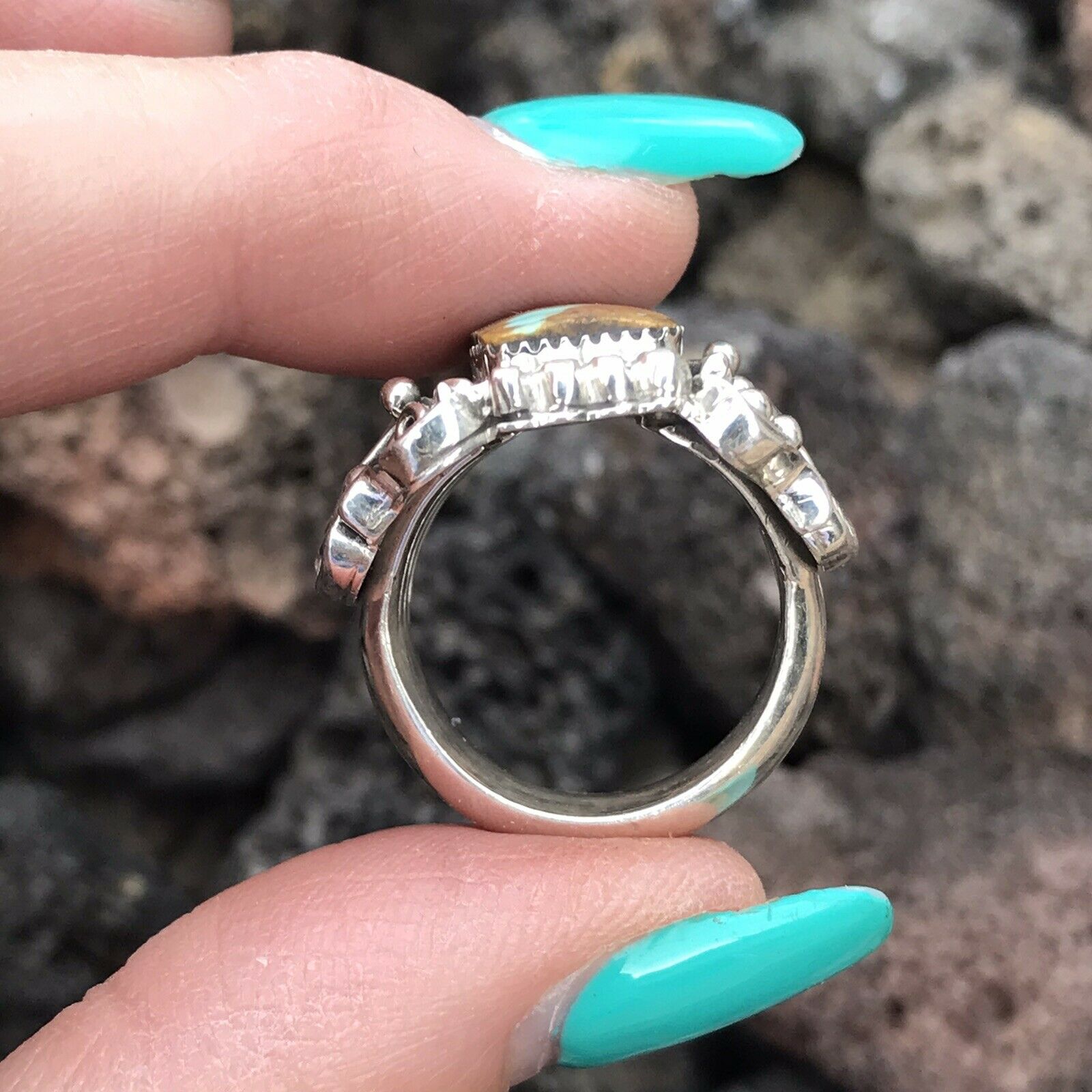 Beautiful Sterling Silver Royston Turquoise Ring