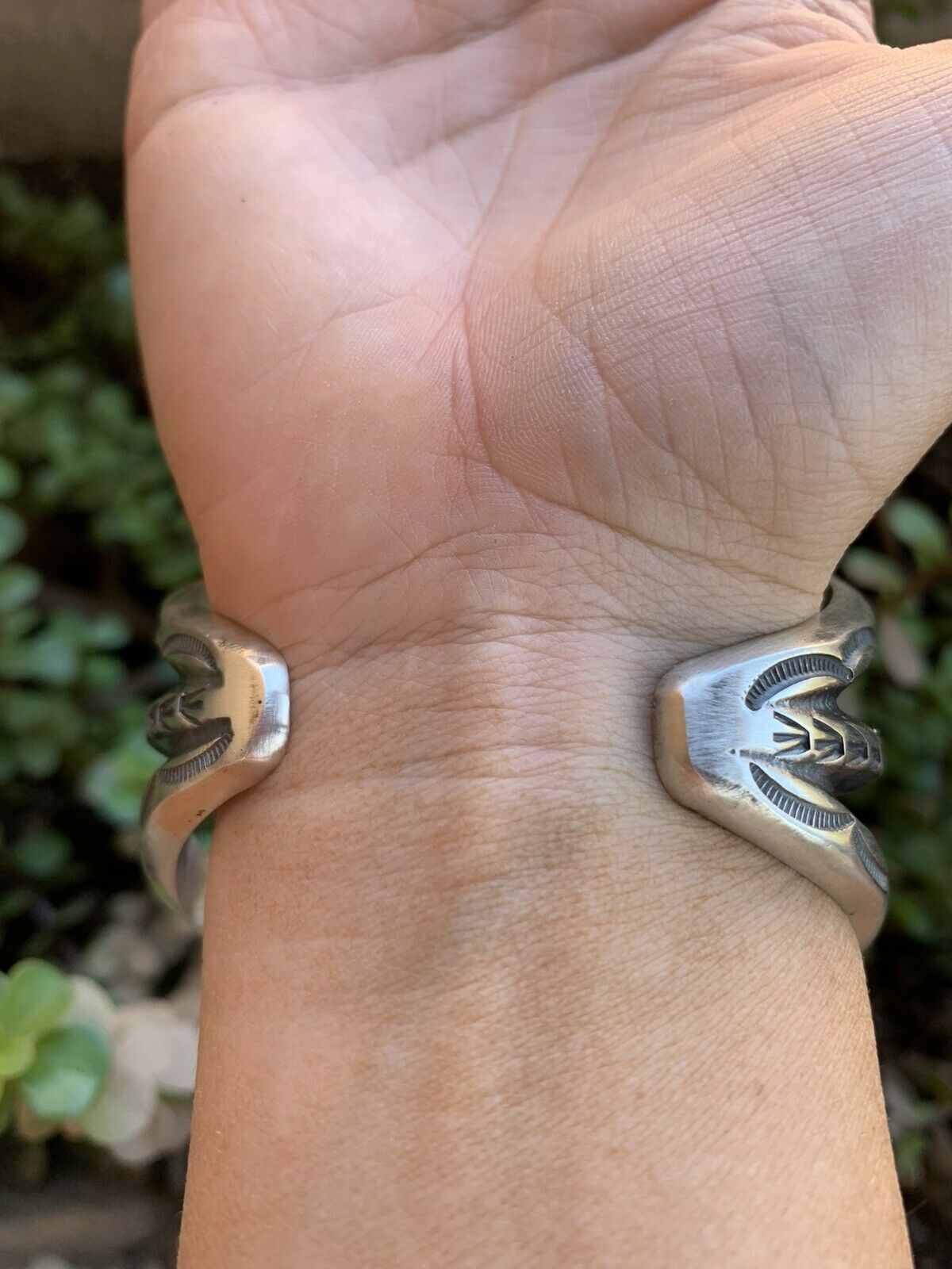 Navajo Royston & Sterling Silver Statement Cuff Bracelet