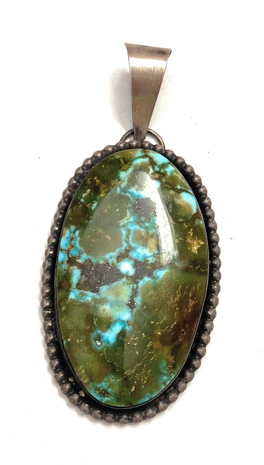 Navajo Sterling Silver & Sonoran Mountain Turquoise Pendant