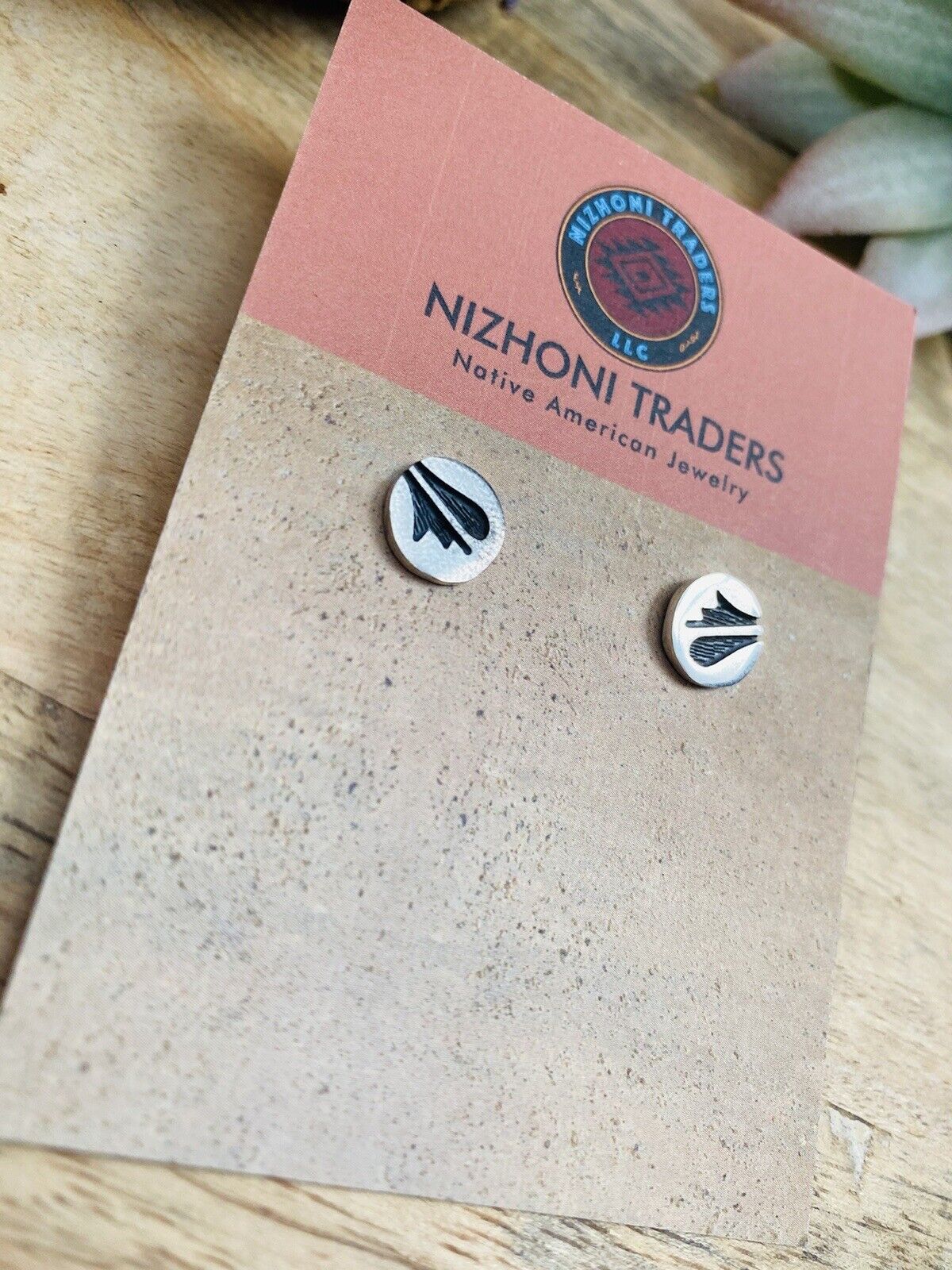 Hopi Overlaid Sterling Silver Stud Earrings