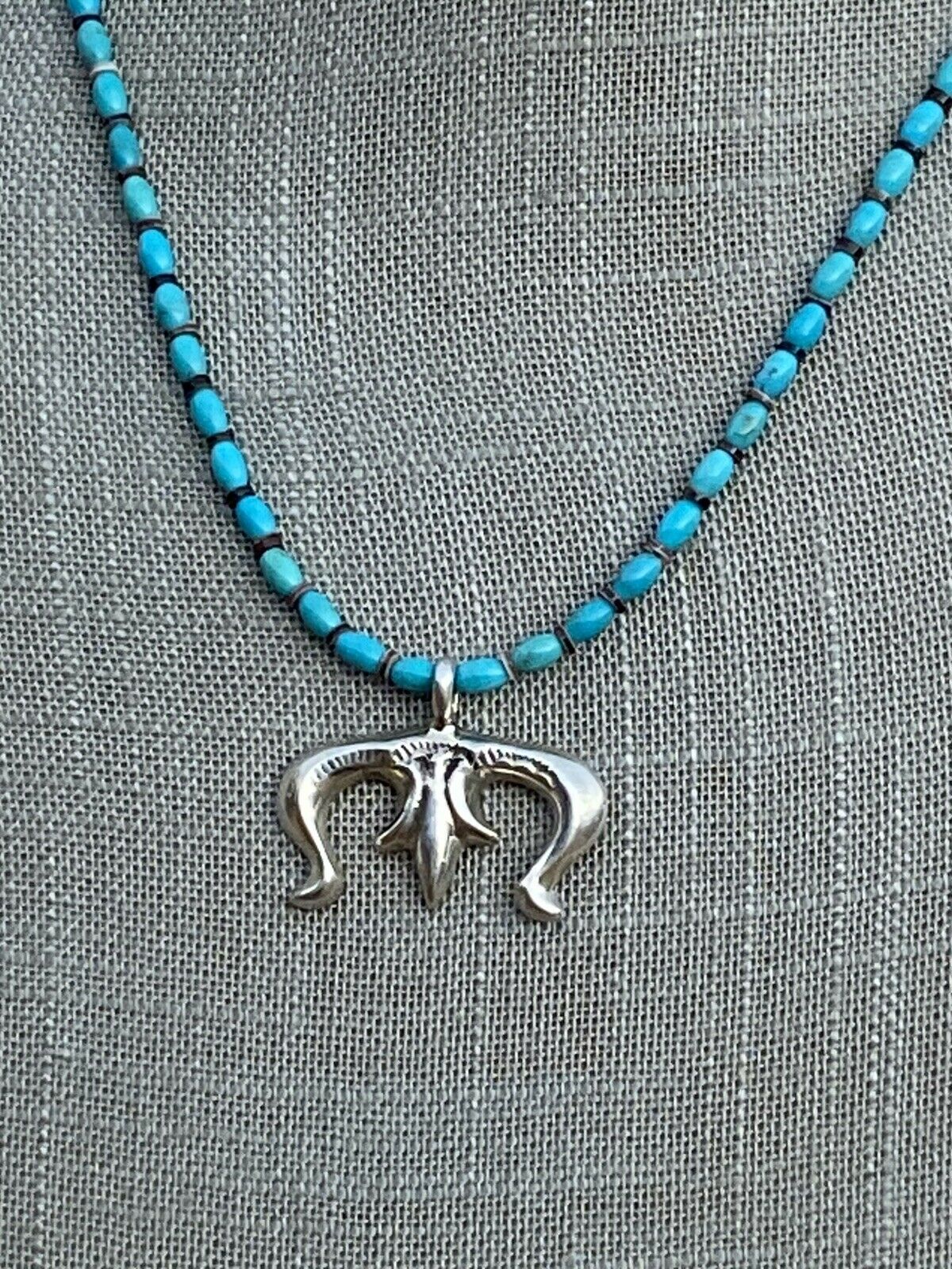 Navajo Sterling Silver Mini Naja Pendant