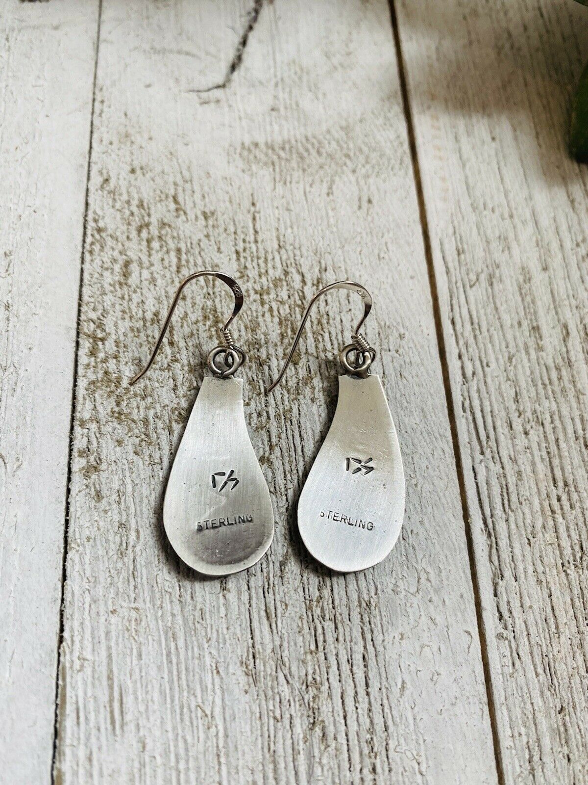 Hopi Overlaid Sterling Silver Dangle Earrings