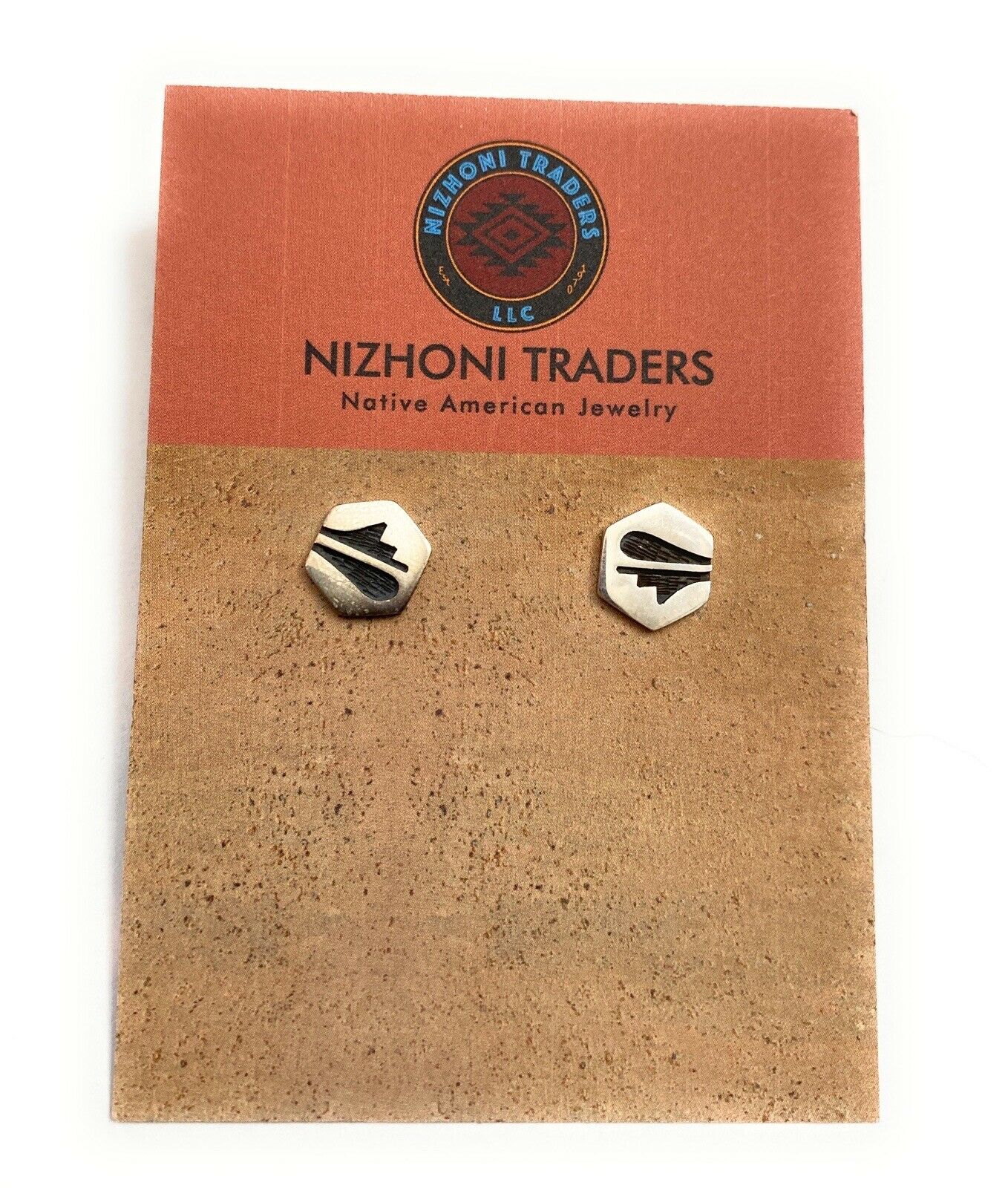 Hopi Overlaid Sterling Silver Stud Earrings