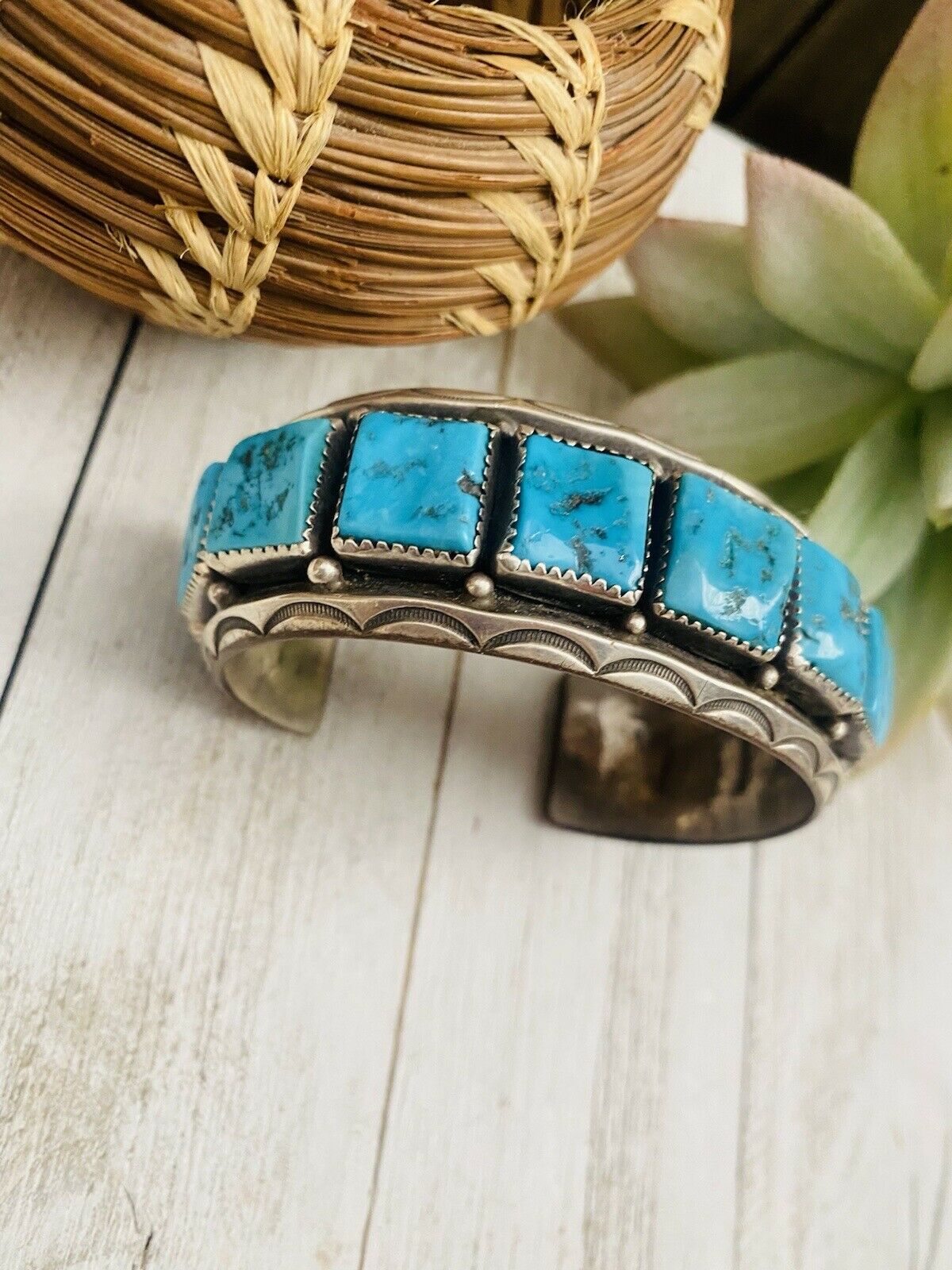 Bracelet Male Turquoise Jewelry Navajo Old Pawn Vintage Kingman