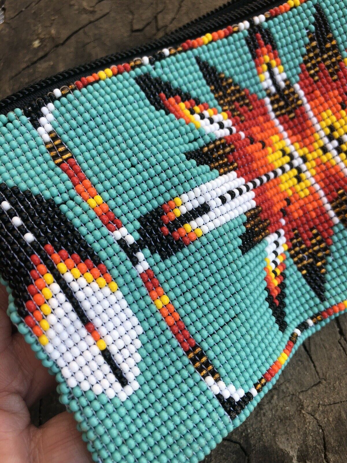 Handmade Southwestern Beaded hand bag